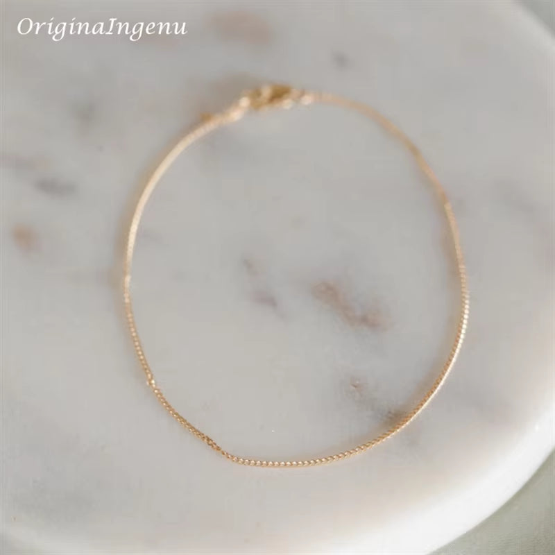 14K Gold Filled Liquid Chain Bracelet Minimal Bracelet Handmade Jewelry Tarnish Resistant Jewelry Hypoallergenic Bracelet