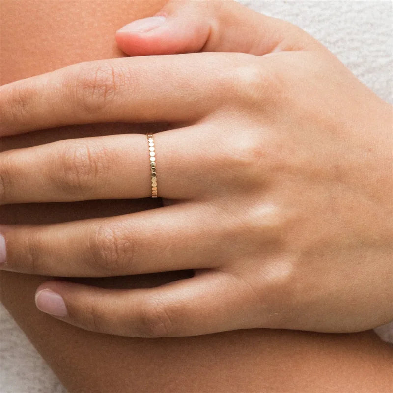 14K Gold Filled Knuckle Ring Boho Gold Jewelry Anillos Mujer Minimalistic Stacking Bohemian Ring for Women Minimalist Ring