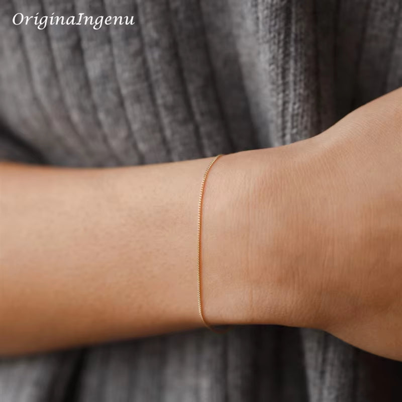 14K Gold Filled Liquid Chain Bracelet Minimal Bracelet Handmade Jewelry Tarnish Resistant Jewelry Hypoallergenic Bracelet