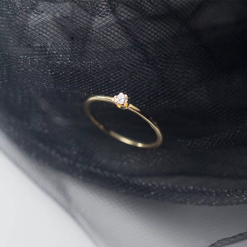 Women Ring 925 Sterling Silver Minimalist Rings for Women 925 Silver Fine in Jewerly Rings Woman Wedding Wish Inlay 40