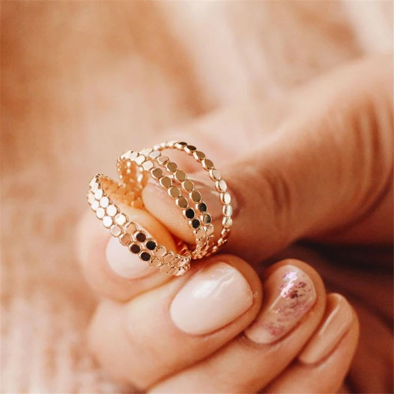 14K Gold Filled Knuckle Ring Boho Gold Jewelry Anillos Mujer Minimalistic Stacking Bohemian Ring for Women Minimalist Ring
