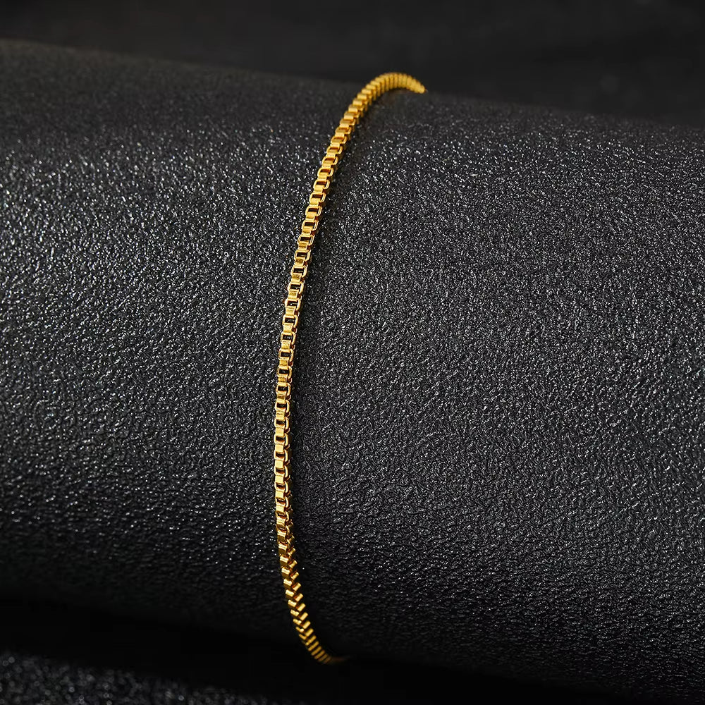 Stainless Steel Anklets Minimalist Popular Design Naked Chain Non-Fading High-Quality Anklet for Women Jewelry Everyday Wear New