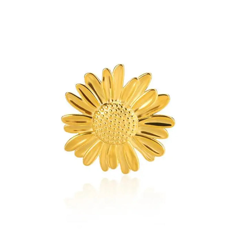 Minimalist Texture Stainless Steel Geometric Rings for Women Gold Color Opening Couple Ring Aesthetic Wedding Christmas Jewelry