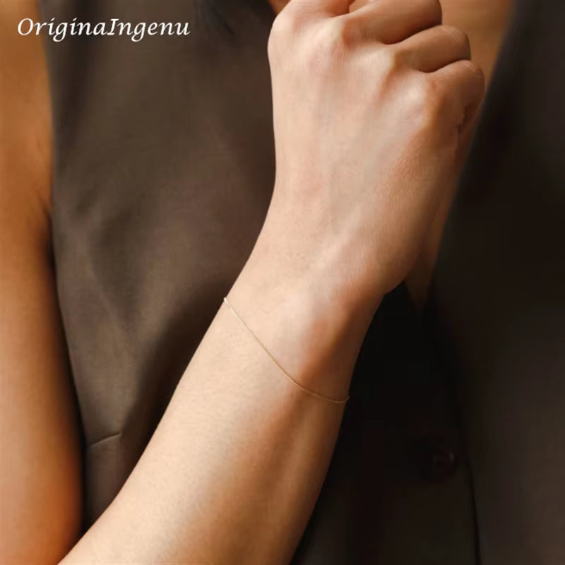 14K Gold Filled Liquid Chain Bracelet Minimal Bracelet Handmade Jewelry Tarnish Resistant Jewelry Hypoallergenic Bracelet