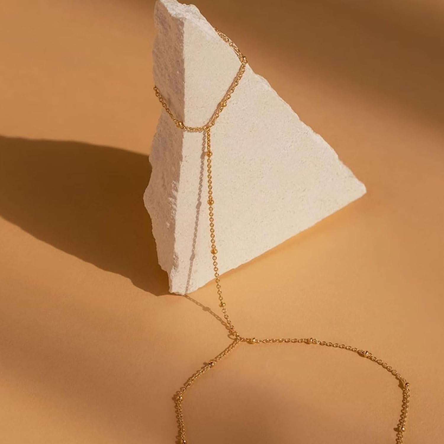 Hand Chain Bracelet Gold Bracelets Fing Ring Silver Rhinestone Chain Hand Jewelry Gifts for Women Trendy Stuffers